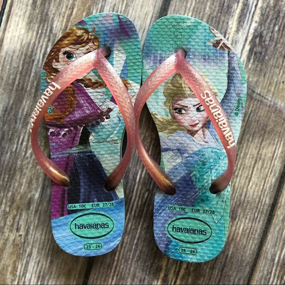 havaianas frozen flip flops